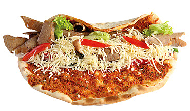 Turkse pizza met shoarma